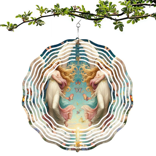 Wind Spinner 3D Metal Hanging Ornament (Made in USA) - Gregg Acini Adoree Designs - Garden Decor