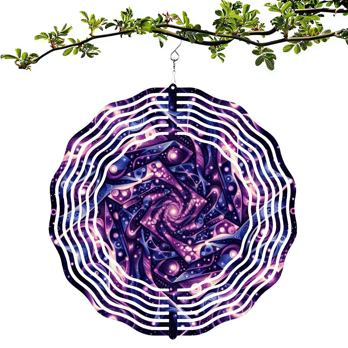 Wind Spinner 3D Metal Hanging Ornament (Made in USA) - Gregg Acini Adoree Designs - Garden Decor