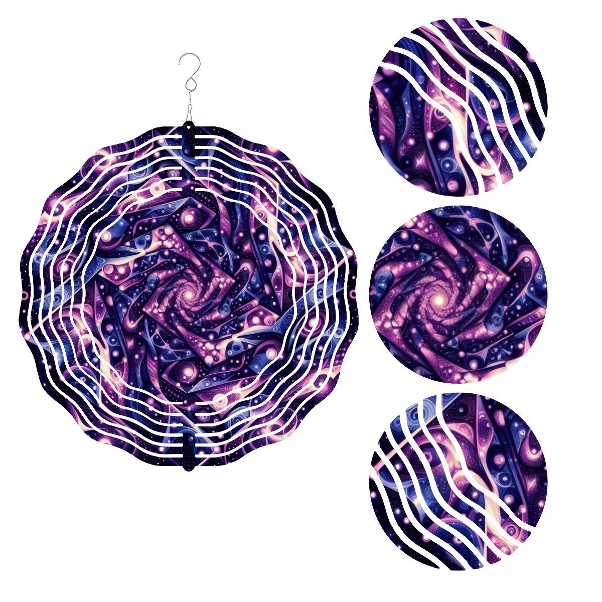 Wind Spinner 3D Metal Hanging Ornament (Made in USA) - Gregg Acini Adoree Designs - Garden Decor