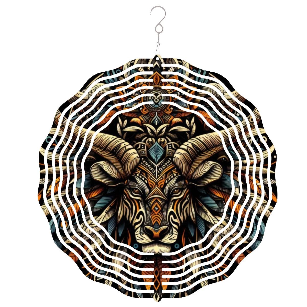 Wind Spinner 3D Metal Hanging Ornament (Made in USA) - Gregg Acini Adoree Designs - Garden Decor