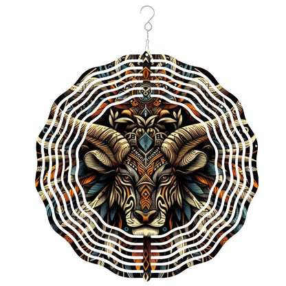 Wind Spinner 3D Metal Hanging Ornament (Made in USA) - Gregg Acini Adoree Designs - Garden Decor