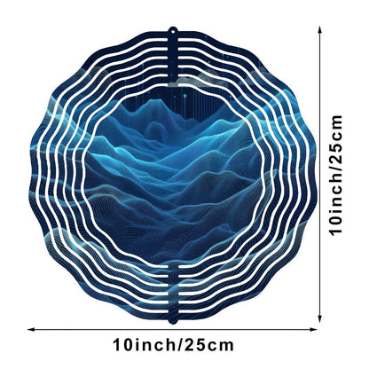 Wind Spinner 3D Metal Hanging Ornament (Made in USA) - Gregg Acini Adoree Designs - Garden Decor