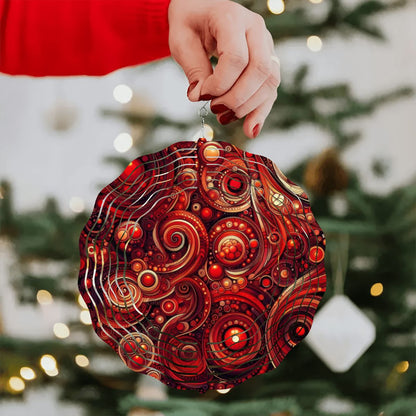 Wind Spinner 3D Metal Hanging Ornament (Made in USA) - Gregg Acini Adoree Designs - Garden Decor