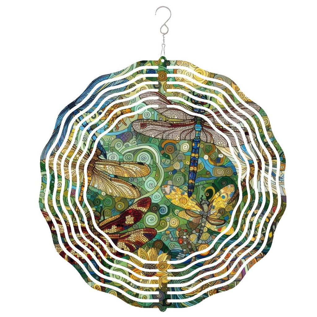 Wind Spinner 3D Metal Hanging Ornament (Made in USA) - Gregg Acini Adoree Designs - Garden Decor