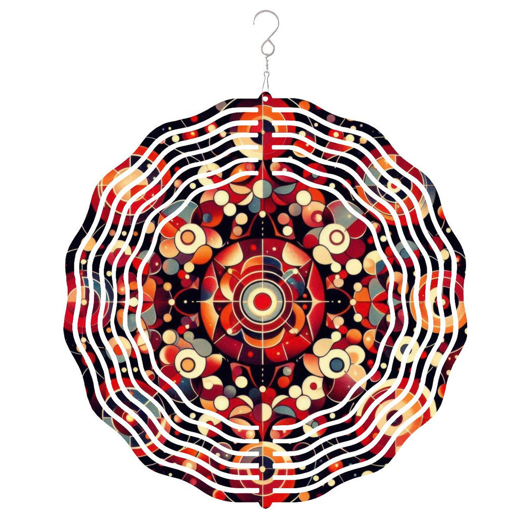 Wind Spinner 3D Metal Hanging Ornament (Made in USA) - Gregg Acini Adoree Designs - Garden Decor