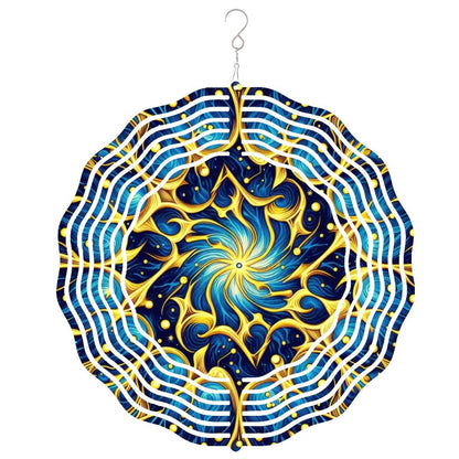 Wind Spinner 3D Metal Hanging Ornament (Made in USA) - Gregg Acini Adoree Designs - Garden Decor