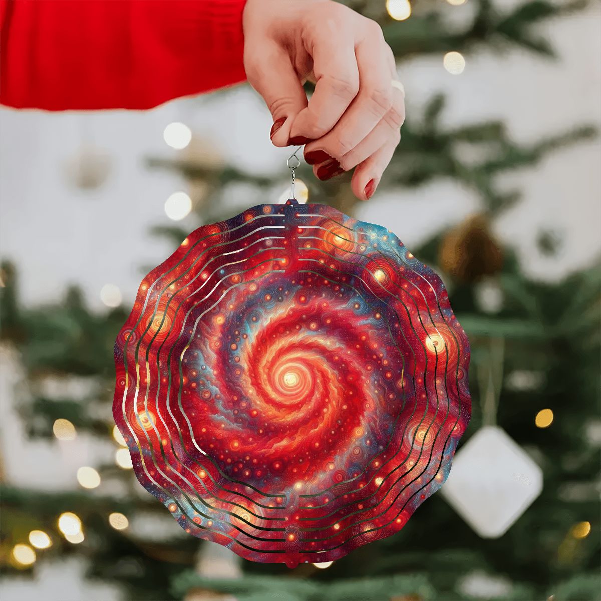 Wind Spinner 3D Metal Hanging Ornament (Made in USA) - Gregg Acini Adoree Designs - Garden Decor