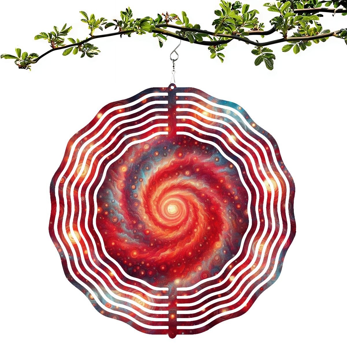 Wind Spinner 3D Metal Hanging Ornament (Made in USA) - Gregg Acini Adoree Designs - Garden Decor