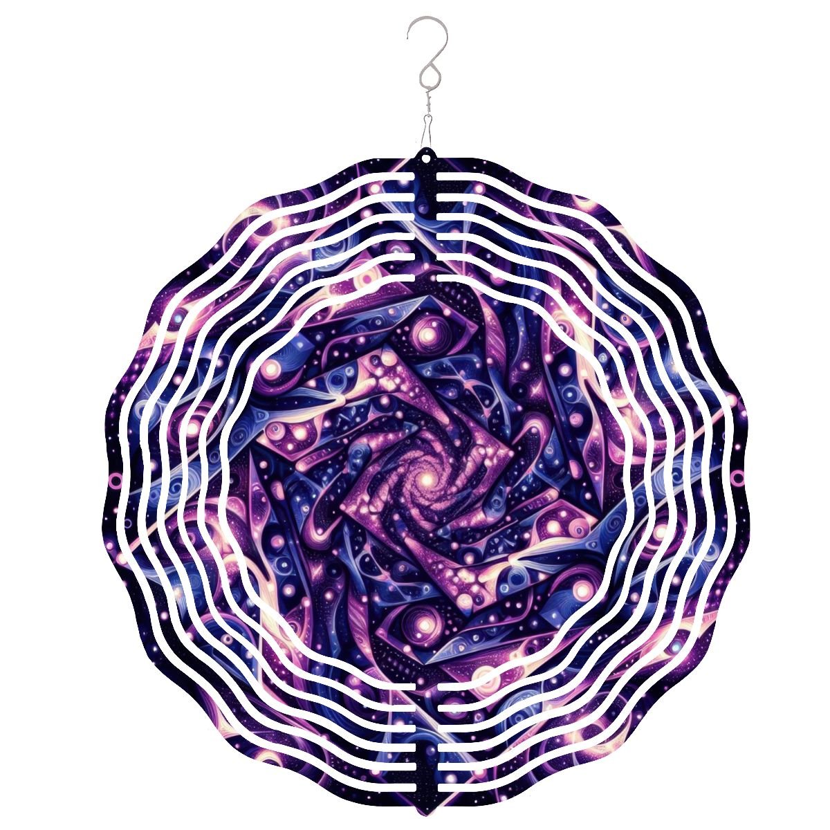 Wind Spinner 3D Metal Hanging Ornament (Made in USA) - Gregg Acini Adoree Designs - Garden Decor