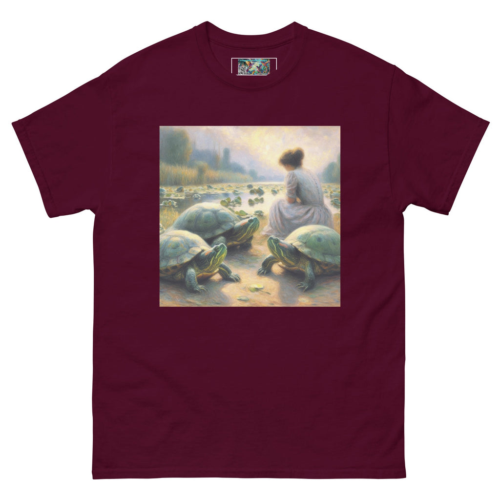 Woman with Turtles Unisex classic tee - Gregg Acini Adoree Designs - T-Shirt