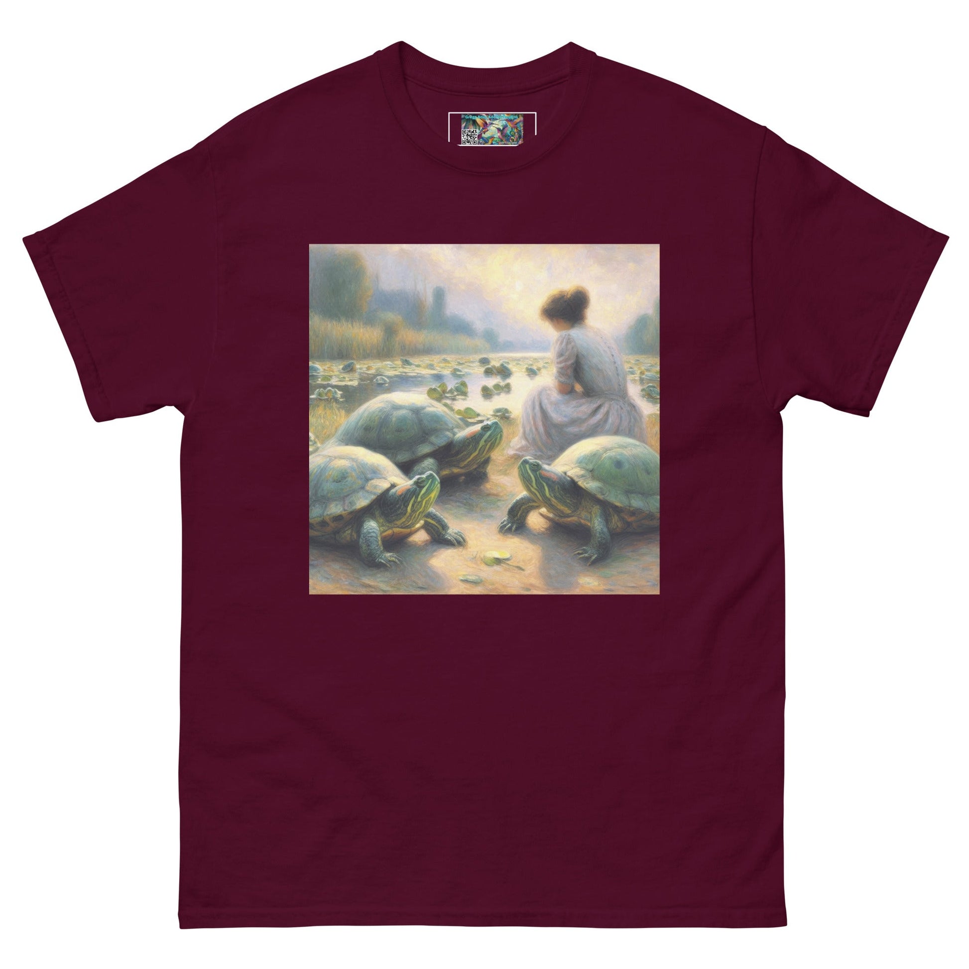 Woman with Turtles Unisex classic tee - Gregg Acini Adoree Designs - T-Shirt
