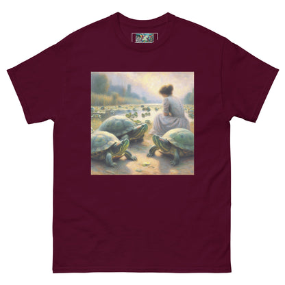 Woman with Turtles Unisex classic tee - Gregg Acini Adoree Designs - T-Shirt