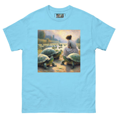 Woman with Turtles Unisex classic tee - Gregg Acini Adoree Designs - T-Shirt