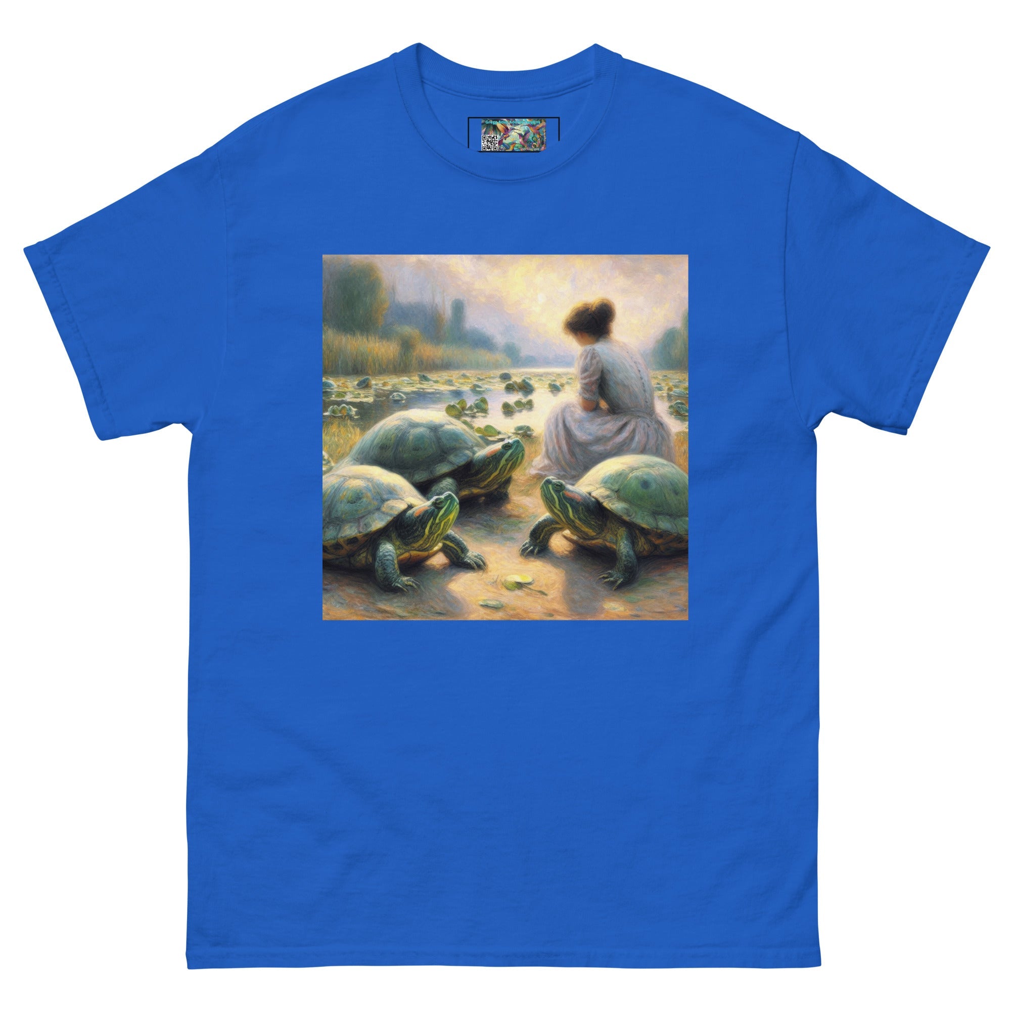 Woman with Turtles Unisex classic tee - Gregg Acini Adoree Designs - T-Shirt
