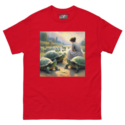 Woman with Turtles Unisex classic tee - Gregg Acini Adoree Designs - T-Shirt
