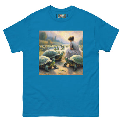 Woman with Turtles Unisex classic tee - Gregg Acini Adoree Designs - T-Shirt