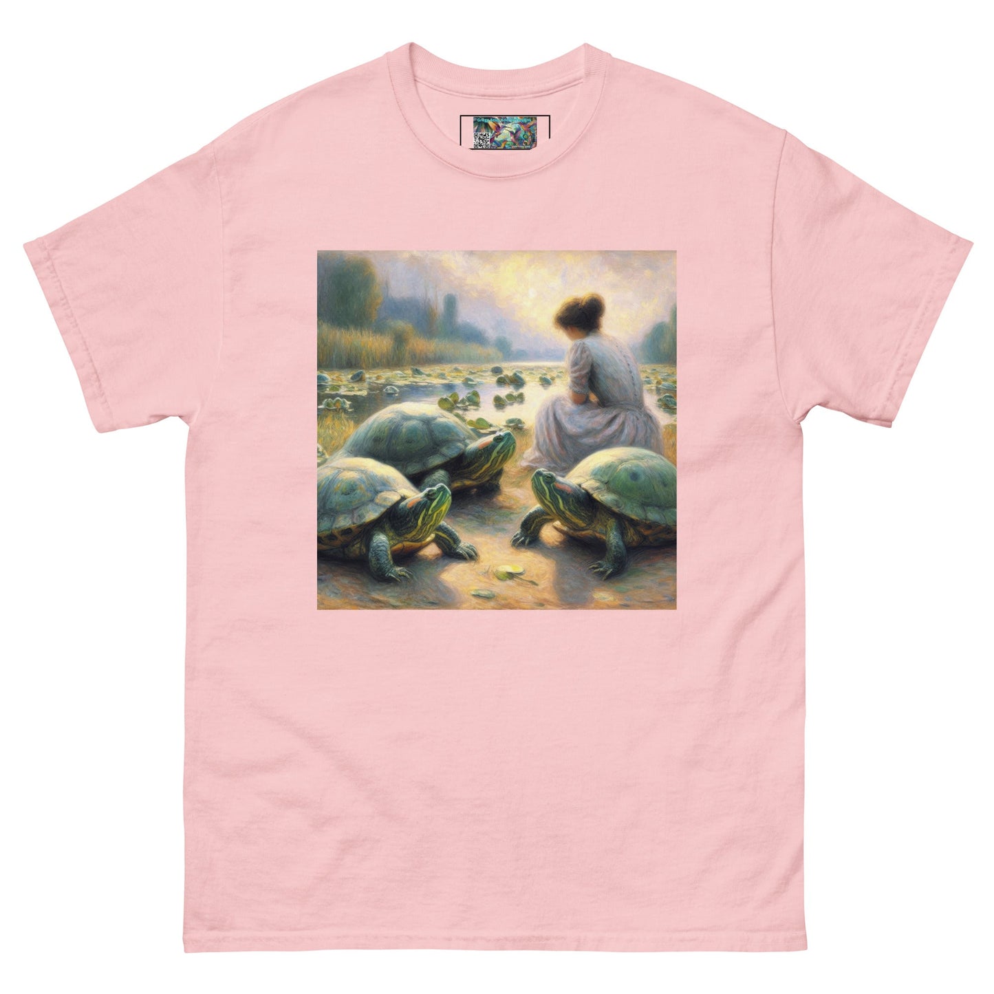 Woman with Turtles Unisex classic tee - Gregg Acini Adoree Designs - T-Shirt