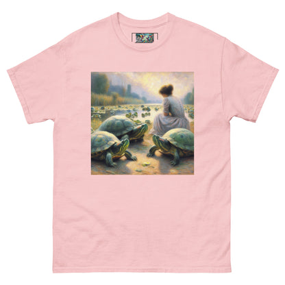Woman with Turtles Unisex classic tee - Gregg Acini Adoree Designs - T-Shirt