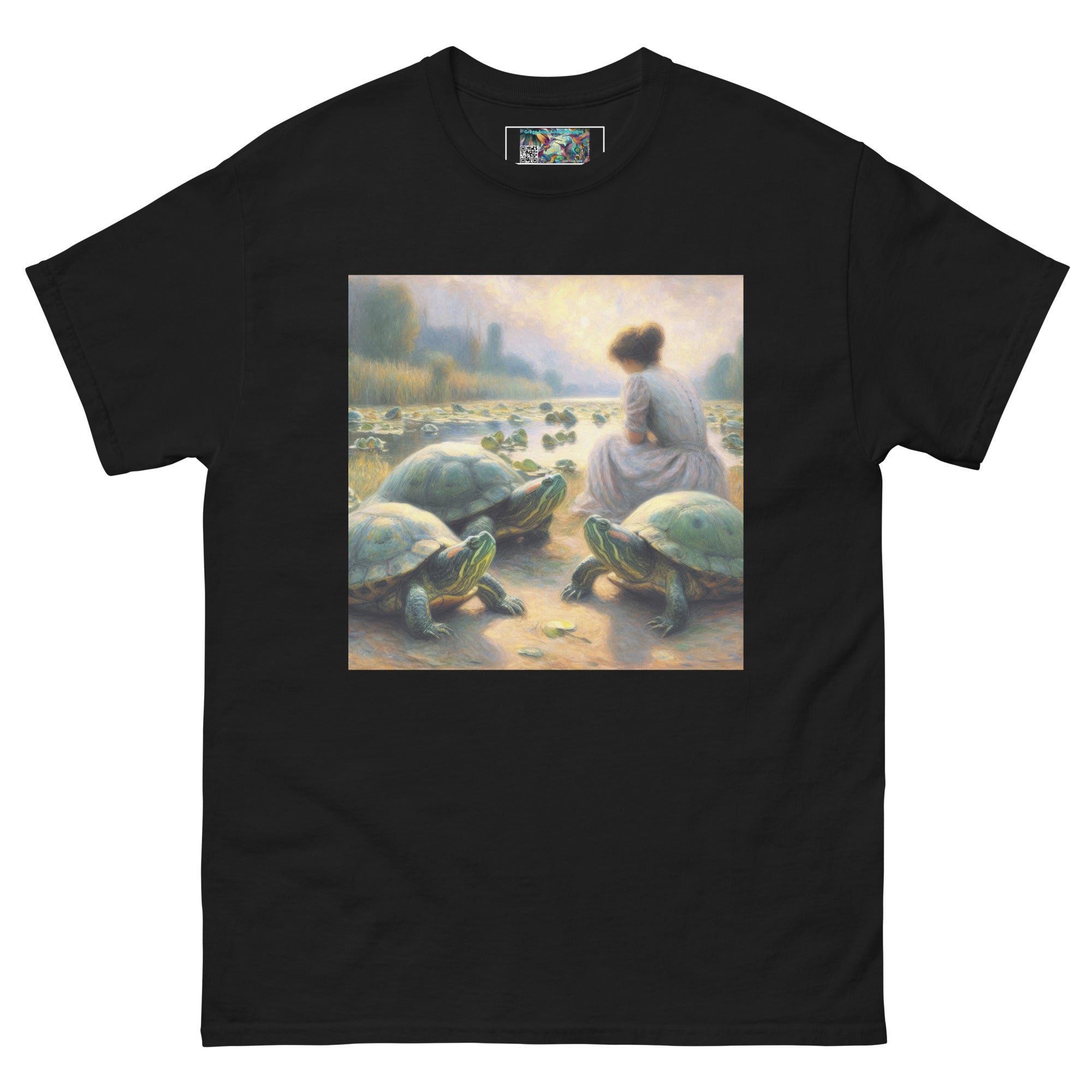 Woman with Turtles Unisex classic tee - Gregg Acini Adoree Designs - T-Shirt