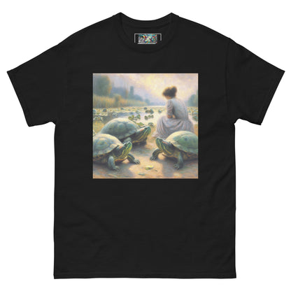 Woman with Turtles Unisex classic tee - Gregg Acini Adoree Designs - T-Shirt