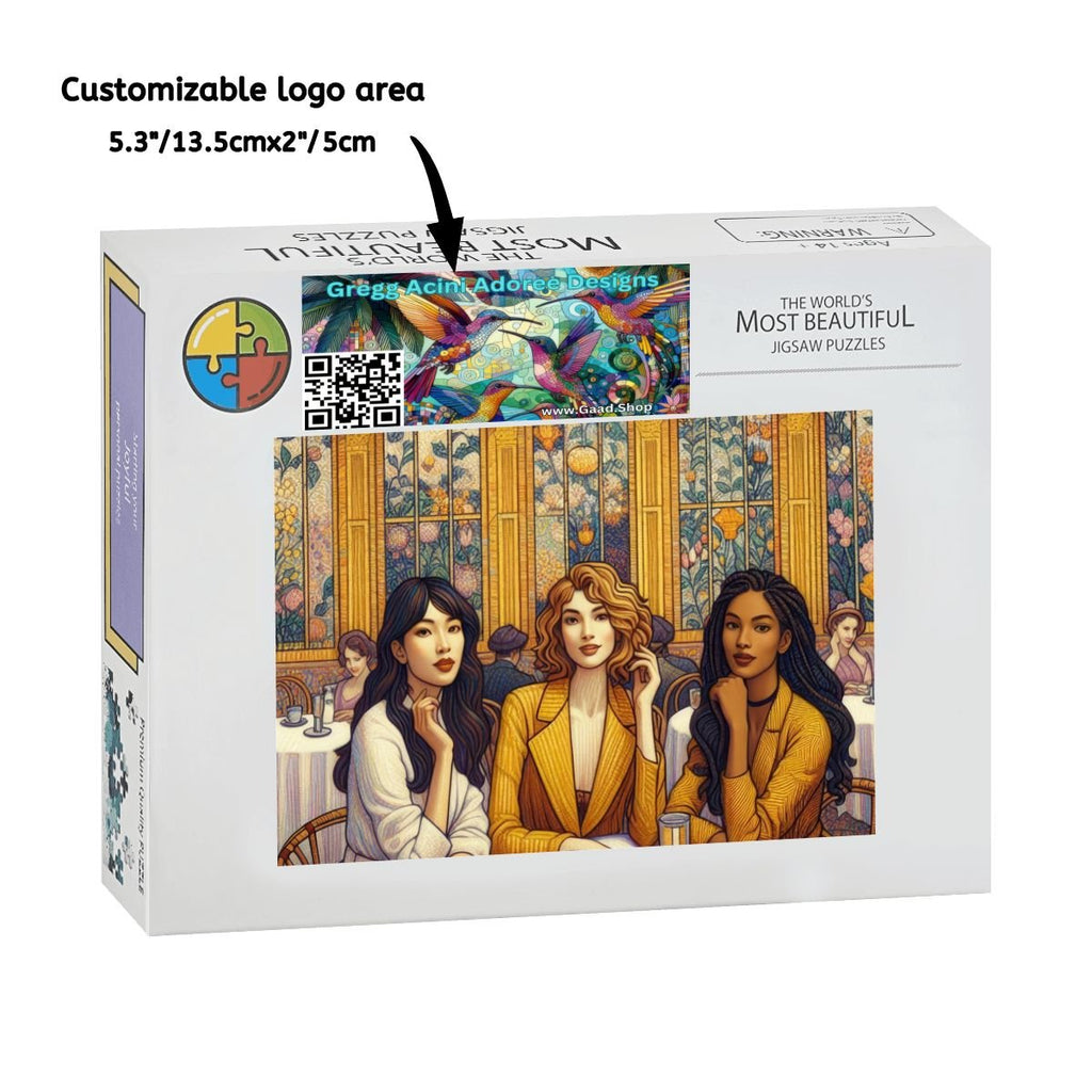 Women in a Cafe Wooden Jigsaw Puzzles 1000 pcs - Gregg Acini Adoree Designs - Jigsaw Puzzle