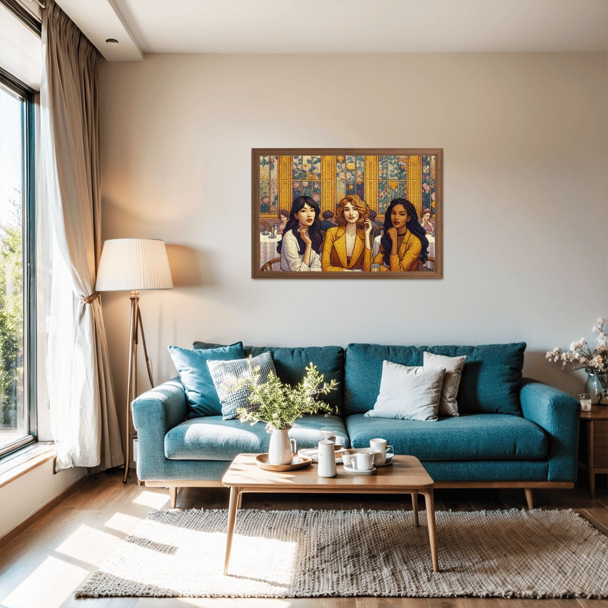 Women in a Cafe Wooden Jigsaw Puzzles 1000 pcs - Gregg Acini Adoree Designs - Jigsaw Puzzle