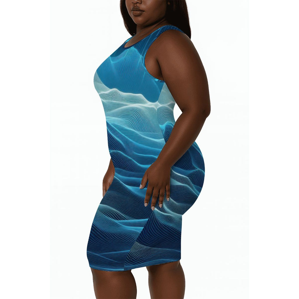 Women's Plus Size Sleeveless Dress - Gregg Acini Adoree Designs - Dress
