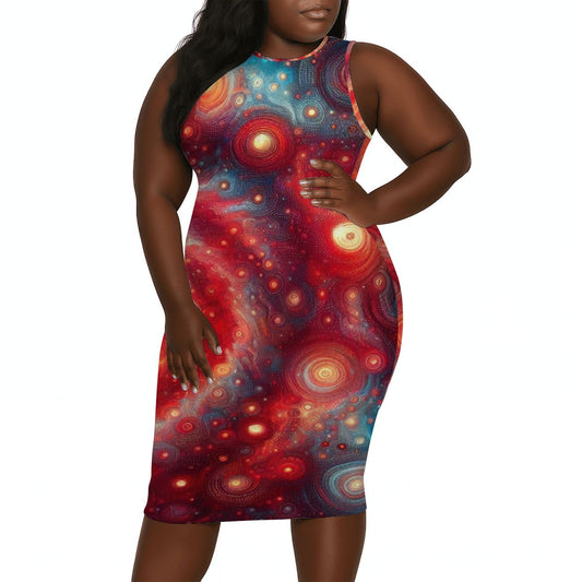 Women's Plus Size Sleeveless Dress - Gregg Acini Adoree Designs - Dress