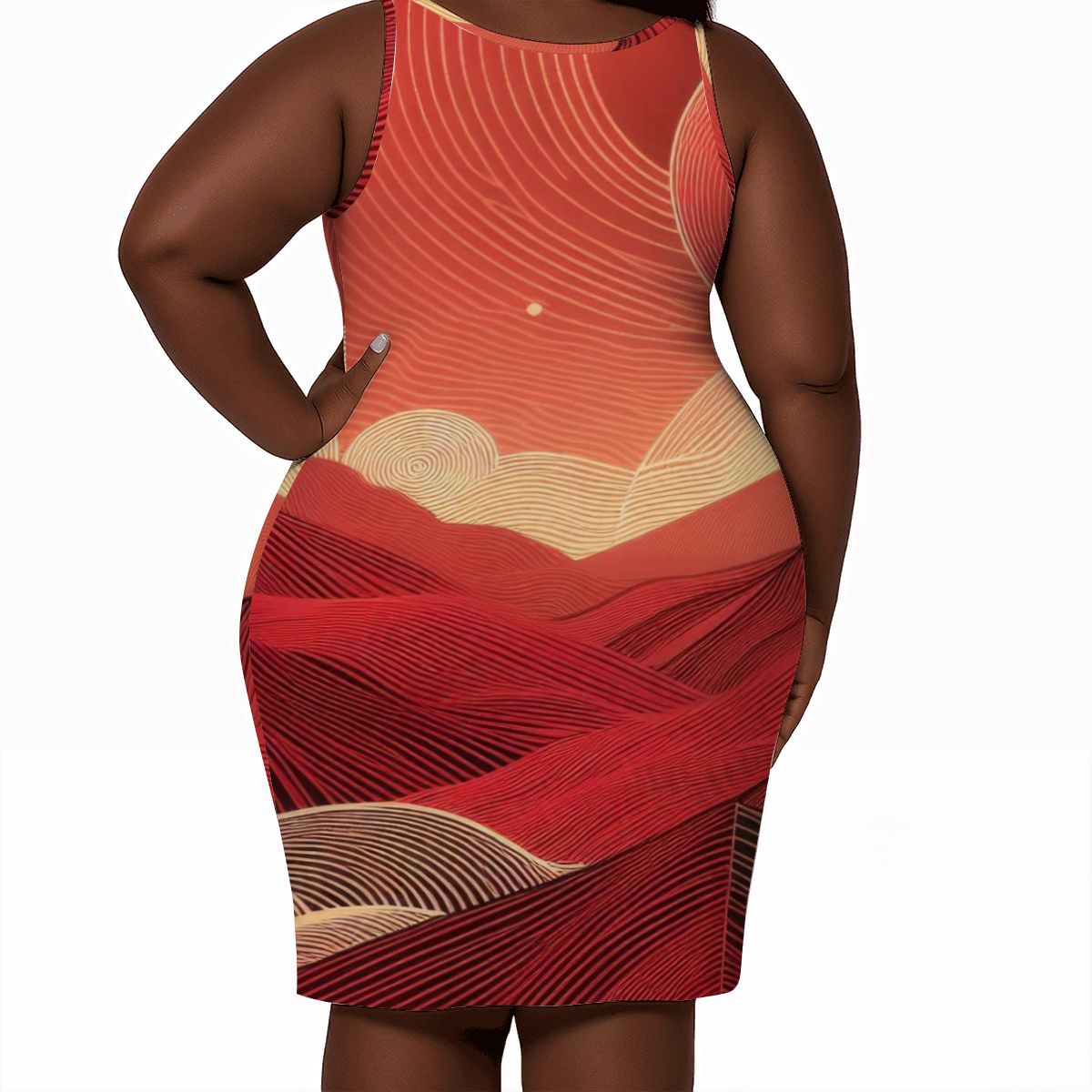 Women's Plus Size Sleeveless Dress - Gregg Acini Adoree Designs - Dress