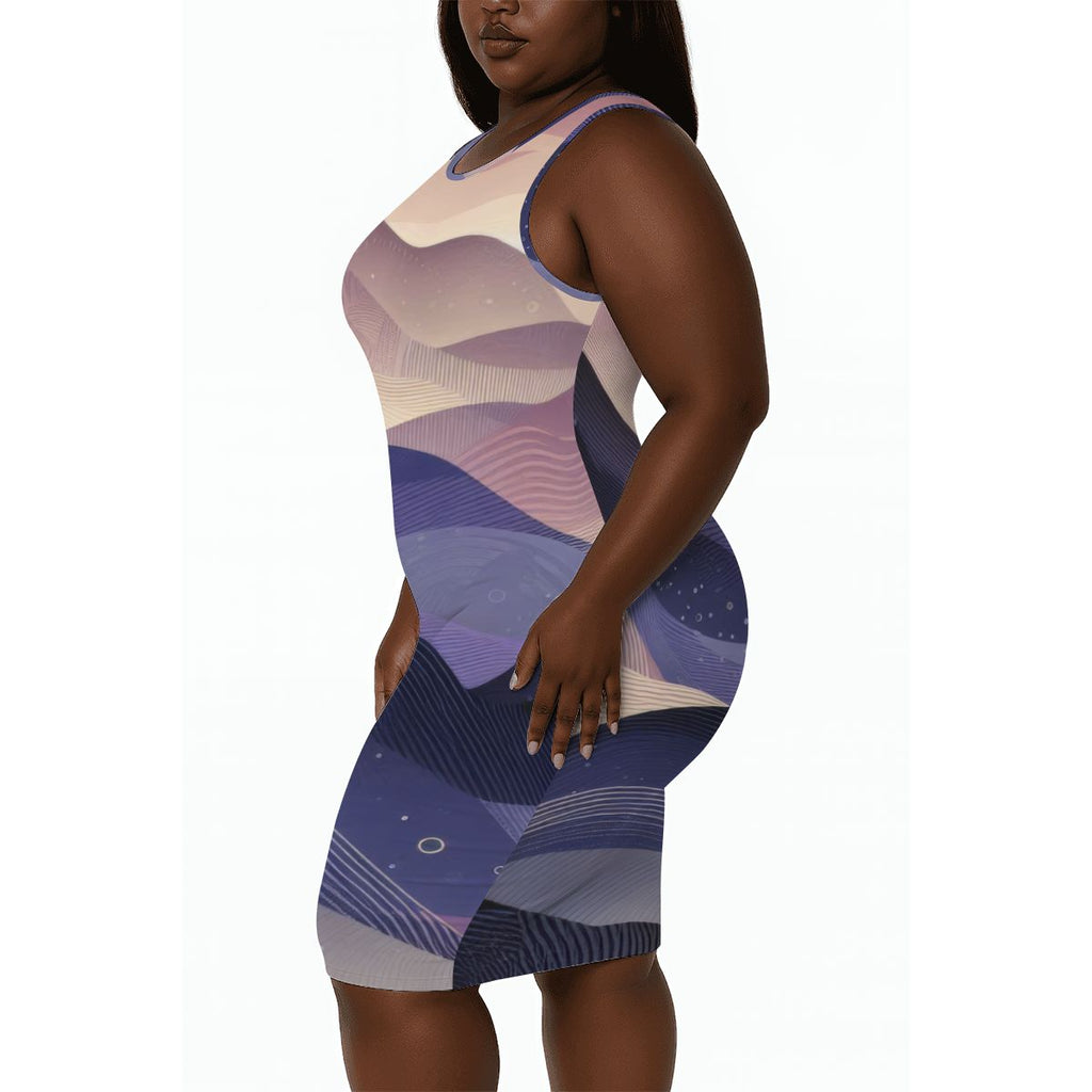 Women's Plus Size Sleeveless Dress - Gregg Acini Adoree Designs - Dress