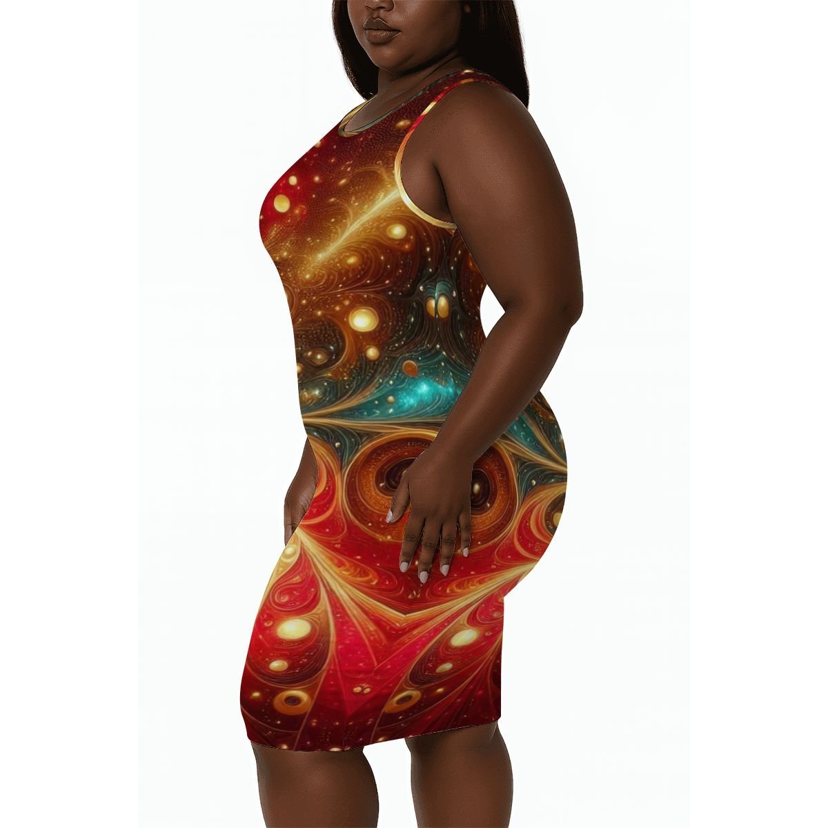 Women's Plus Size Sleeveless Dress - Gregg Acini Adoree Designs - Dress