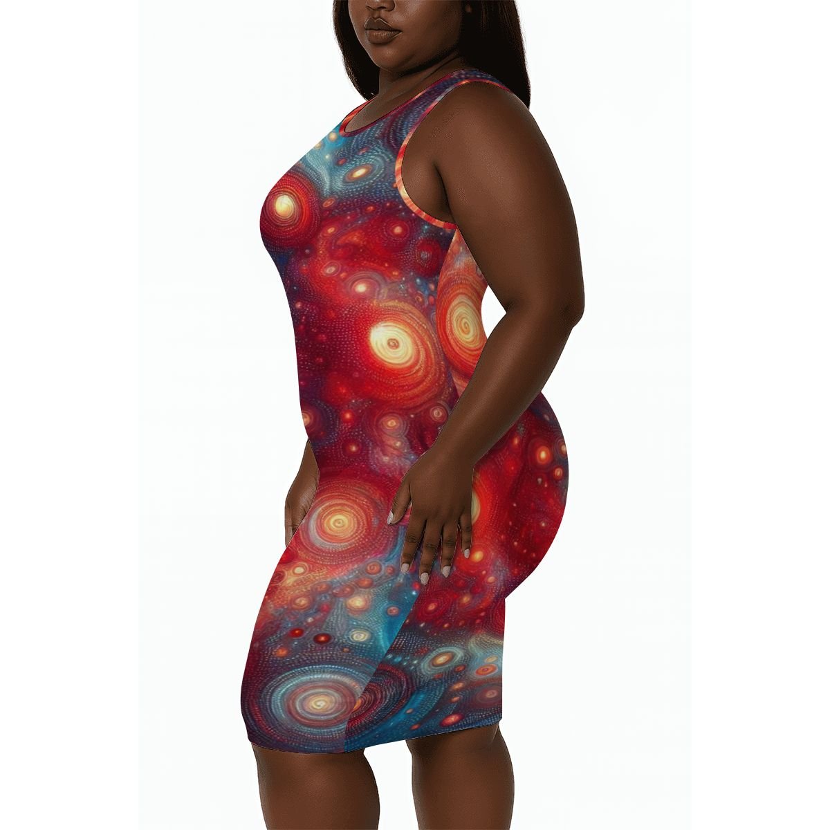 Women's Plus Size Sleeveless Dress - Gregg Acini Adoree Designs - Dress