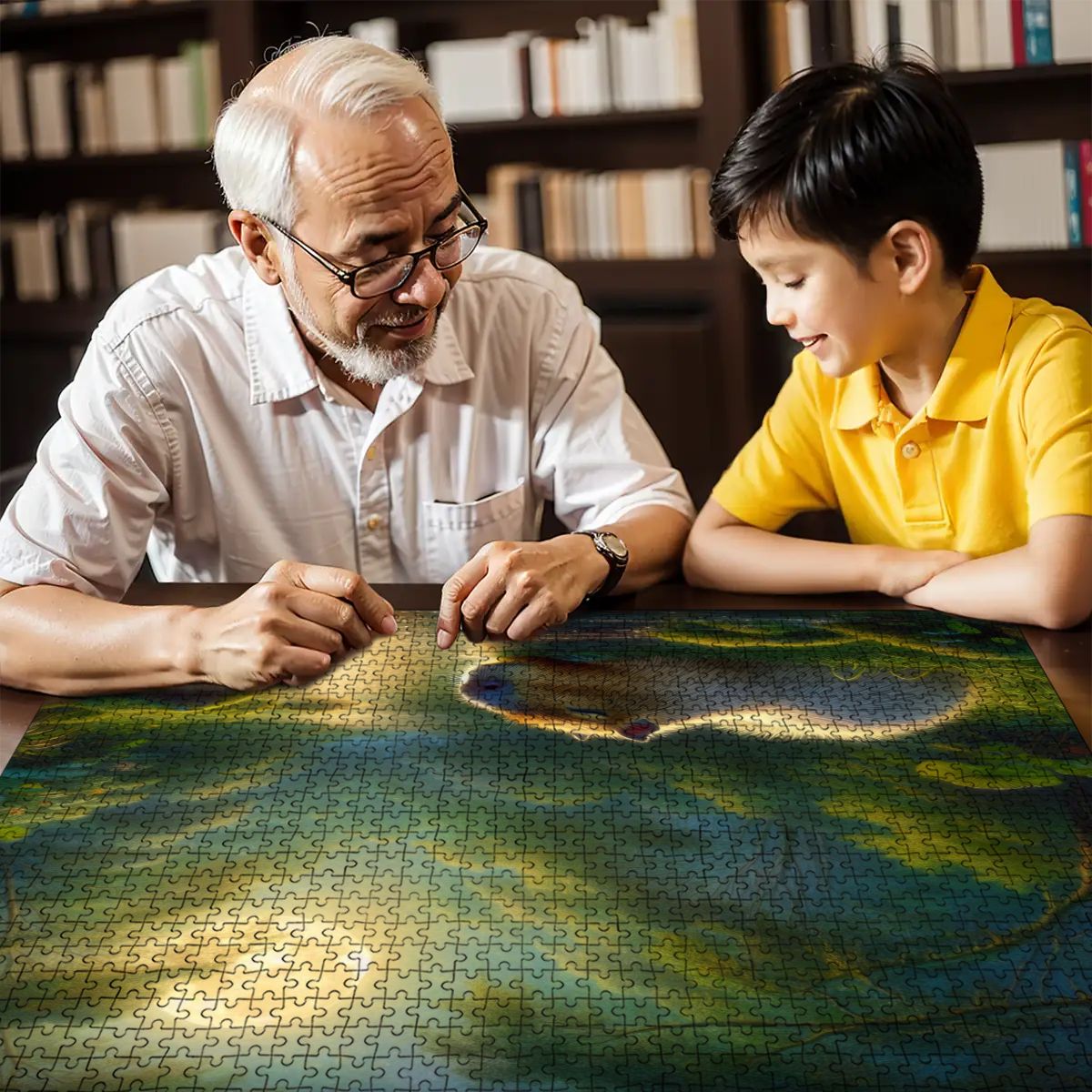 Wooden Jigsaw Puzzles 1000 pcs - Gregg Acini Adoree Designs - Jigsaw Puzzle