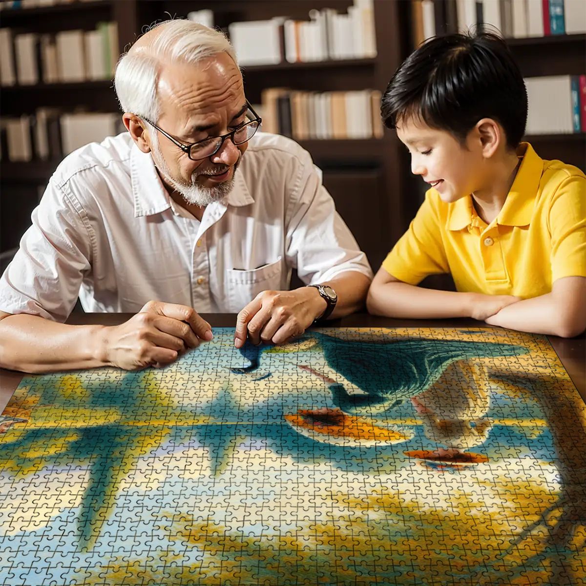 Wooden Jigsaw Puzzles 1000 pcs - Gregg Acini Adoree Designs - Jigsaw Puzzle