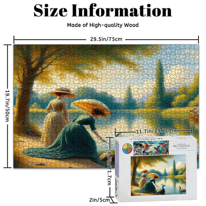 Wooden Jigsaw Puzzles 1000 pcs - Gregg Acini Adoree Designs - Jigsaw Puzzle