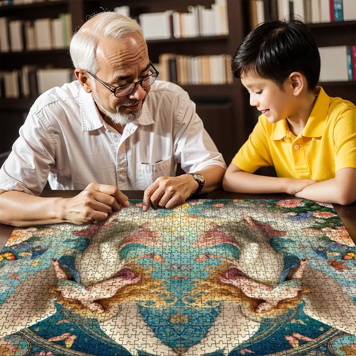 Wooden Jigsaw Puzzles 1000 pcs - Gregg Acini Adoree Designs - Jigsaw Puzzle