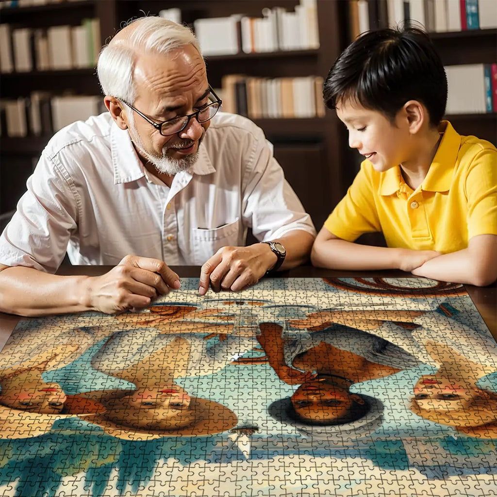 Wooden Jigsaw Puzzles 1000 pcs - Gregg Acini Adoree Designs - Jigsaw Puzzle