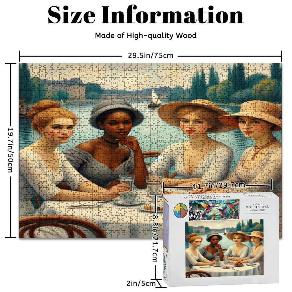 Wooden Jigsaw Puzzles 1000 pcs - Gregg Acini Adoree Designs - Jigsaw Puzzle