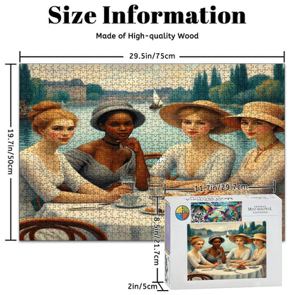 Wooden Jigsaw Puzzles 1000 pcs - Gregg Acini Adoree Designs - Jigsaw Puzzle