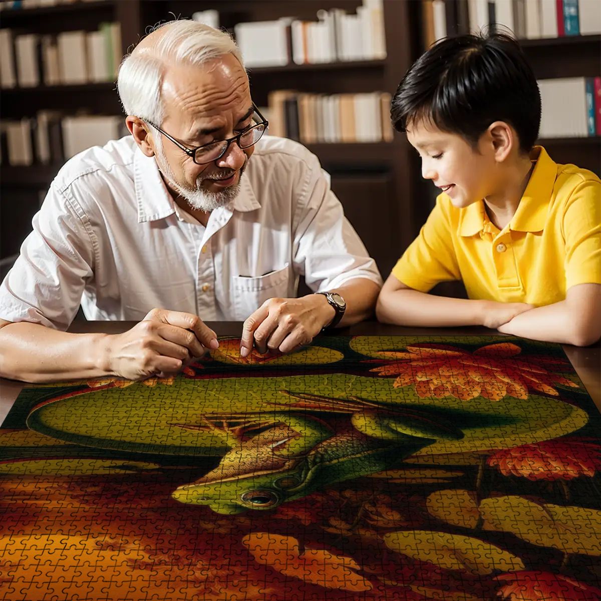 Wooden Jigsaw Puzzles 1000 pcs - Gregg Acini Adoree Designs - Jigsaw Puzzle