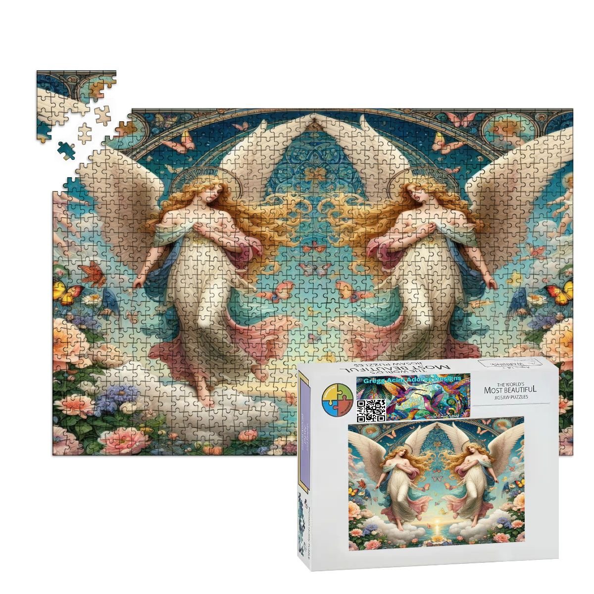 Wooden Jigsaw Puzzles 1000 pcs - Gregg Acini Adoree Designs - Jigsaw Puzzle