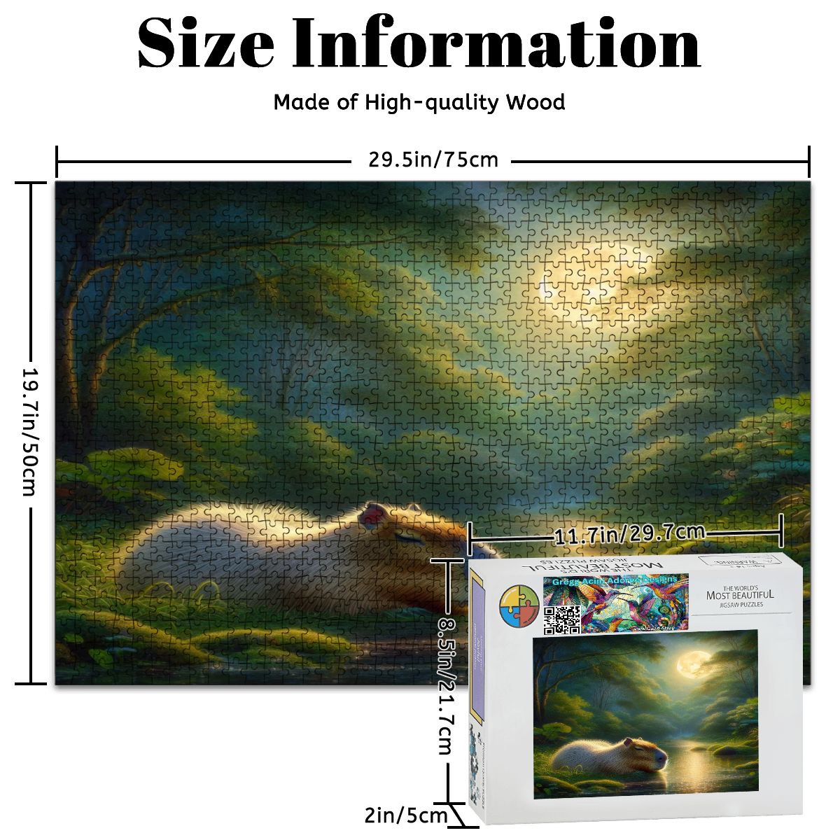 Wooden Jigsaw Puzzles 1000 pcs - Gregg Acini Adoree Designs - Jigsaw Puzzle