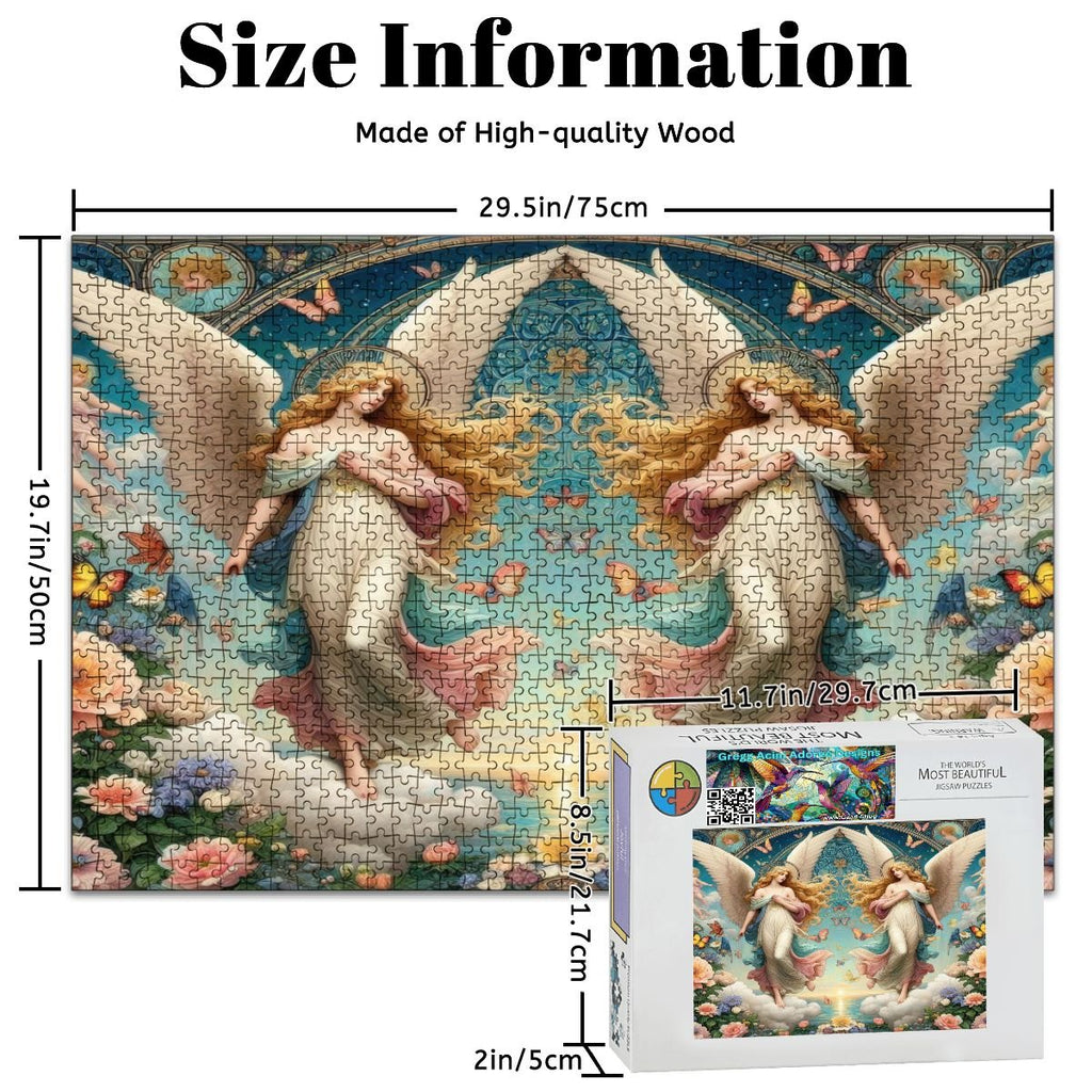 Wooden Jigsaw Puzzles 1000 pcs - Gregg Acini Adoree Designs - Jigsaw Puzzle