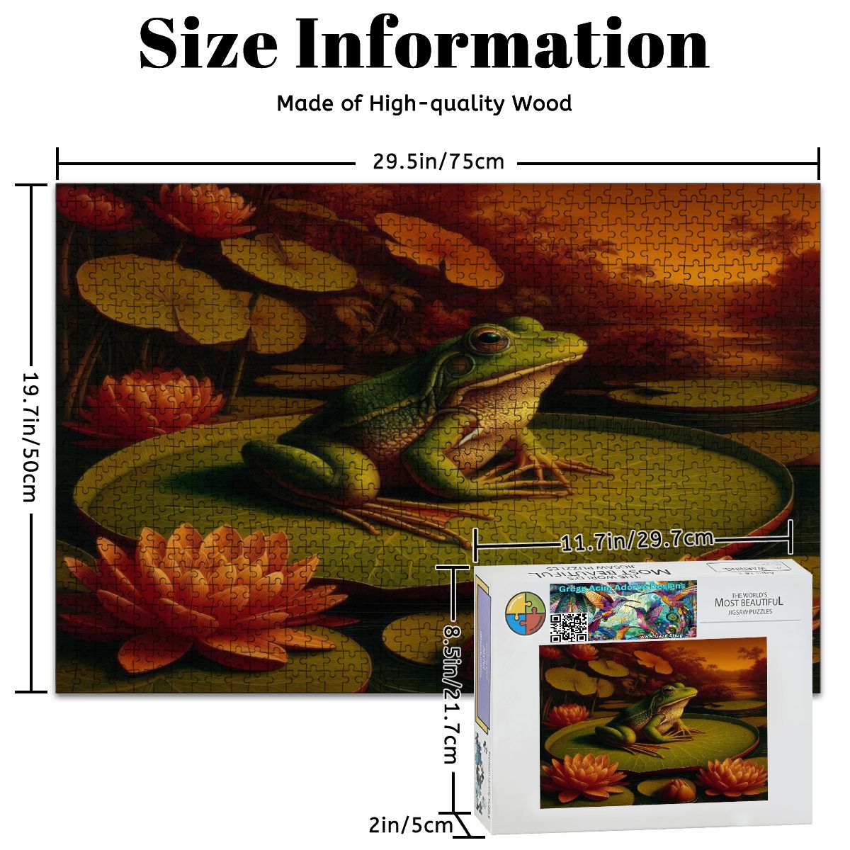 Wooden Jigsaw Puzzles 1000 pcs - Gregg Acini Adoree Designs - Jigsaw Puzzle