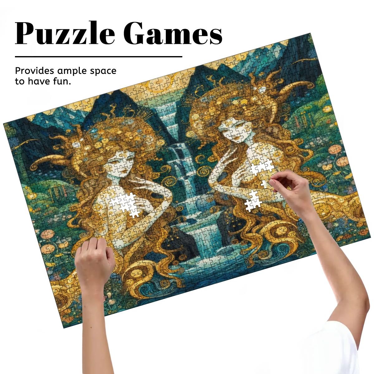 Wooden Jigsaw Puzzles 1000 pcs (Horizontal) - Gregg Acini Adoree Designs - Jigsaw Puzzle