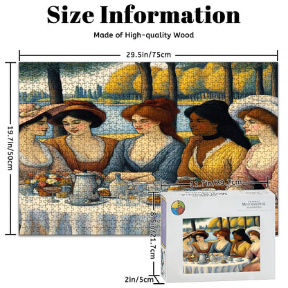 Wooden Jigsaw Puzzles 1000 pcs (Horizontal) - Gregg Acini Adoree Designs - Jigsaw Puzzle