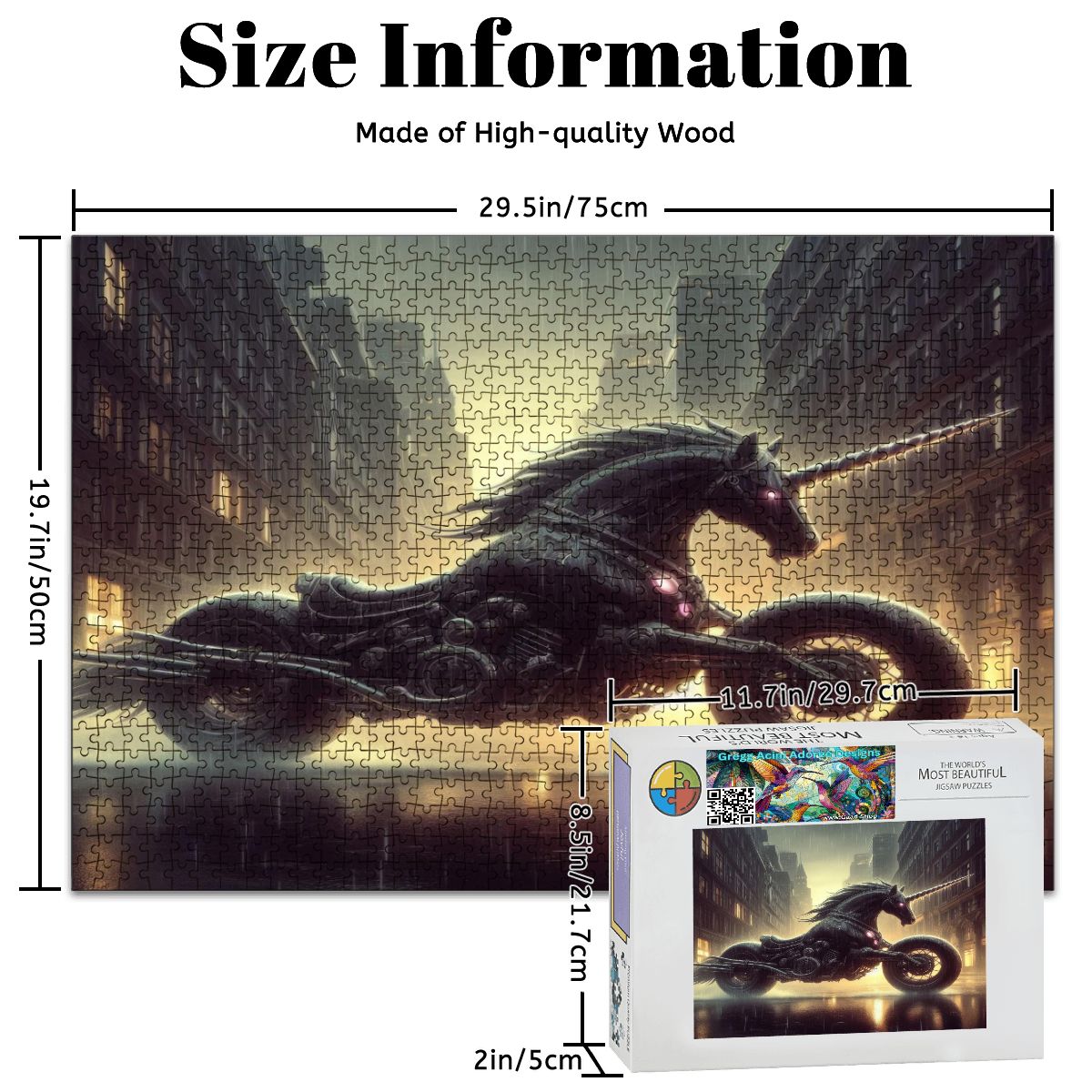 Wooden Jigsaw Puzzles 1000 pcs (Horizontal) - Gregg Acini Adoree Designs - Jigsaw Puzzle