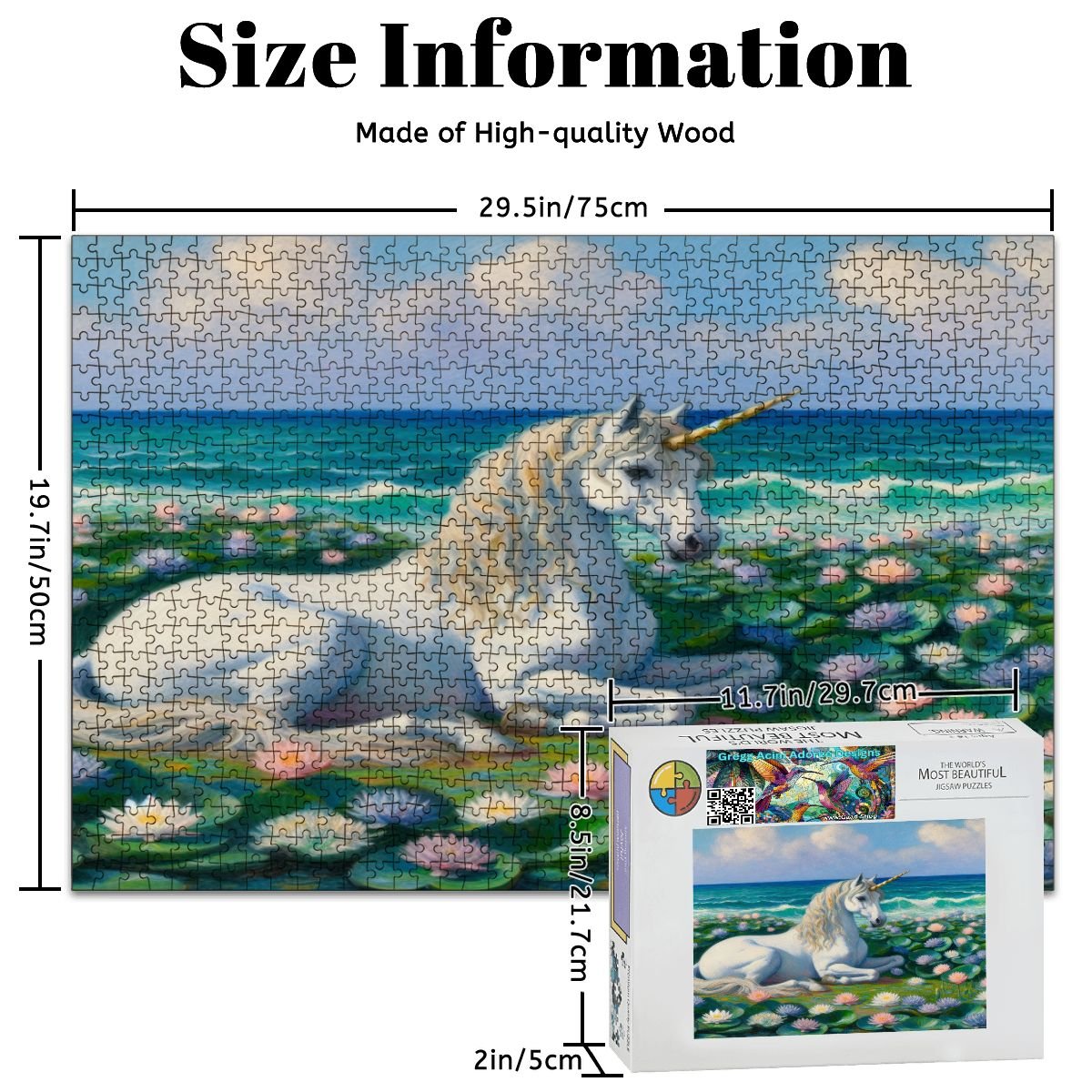Wooden Jigsaw Puzzles 1000 pcs (Horizontal) - Gregg Acini Adoree Designs - Jigsaw Puzzle