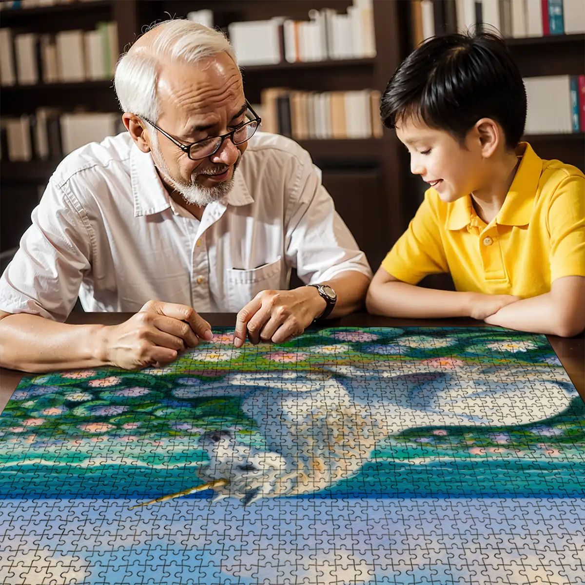 Wooden Jigsaw Puzzles 1000 pcs (Horizontal) - Gregg Acini Adoree Designs - Jigsaw Puzzle