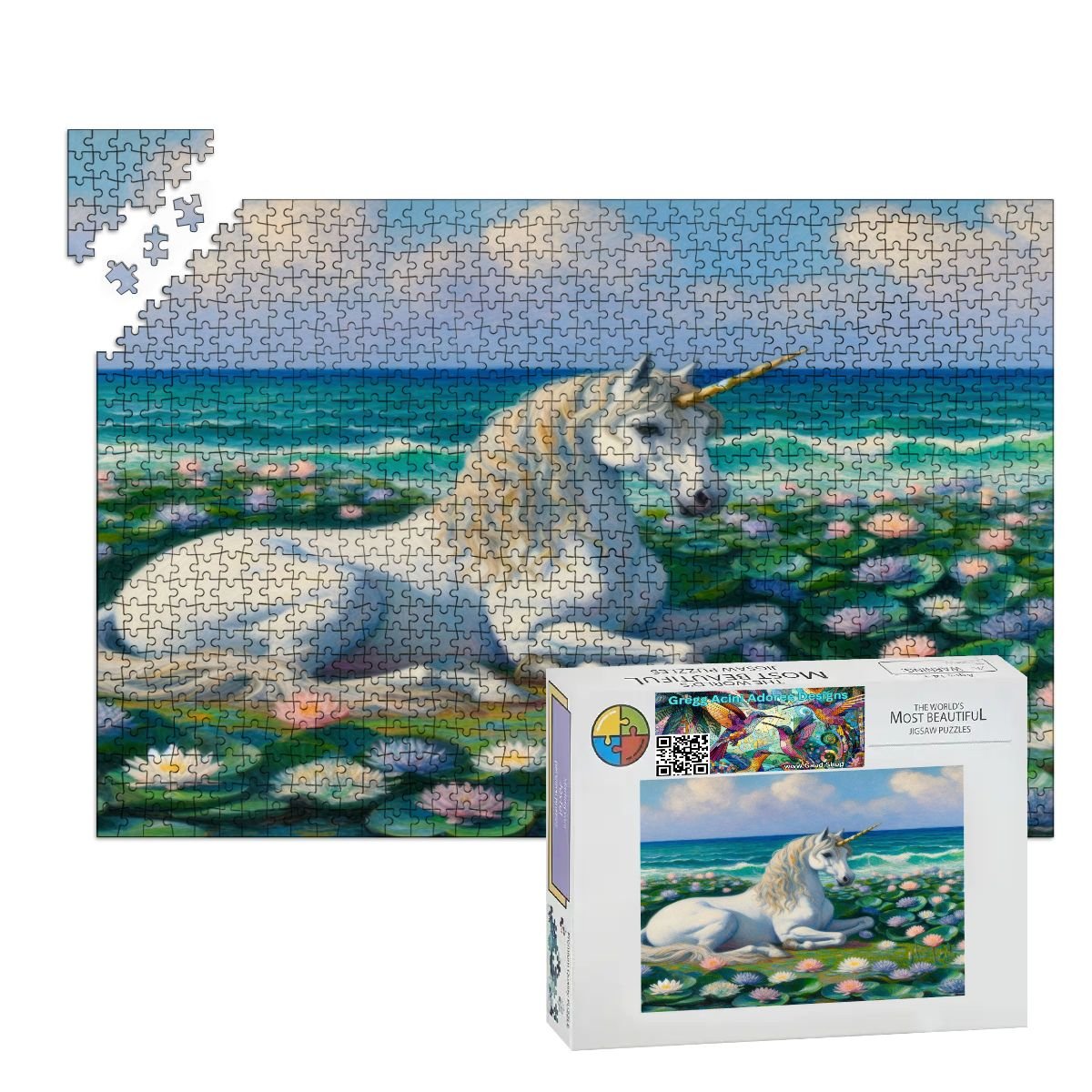 Wooden Jigsaw Puzzles 1000 pcs (Horizontal) - Gregg Acini Adoree Designs - Jigsaw Puzzle